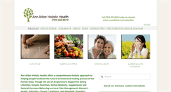 Desktop Screenshot of annarborholistichealth.com